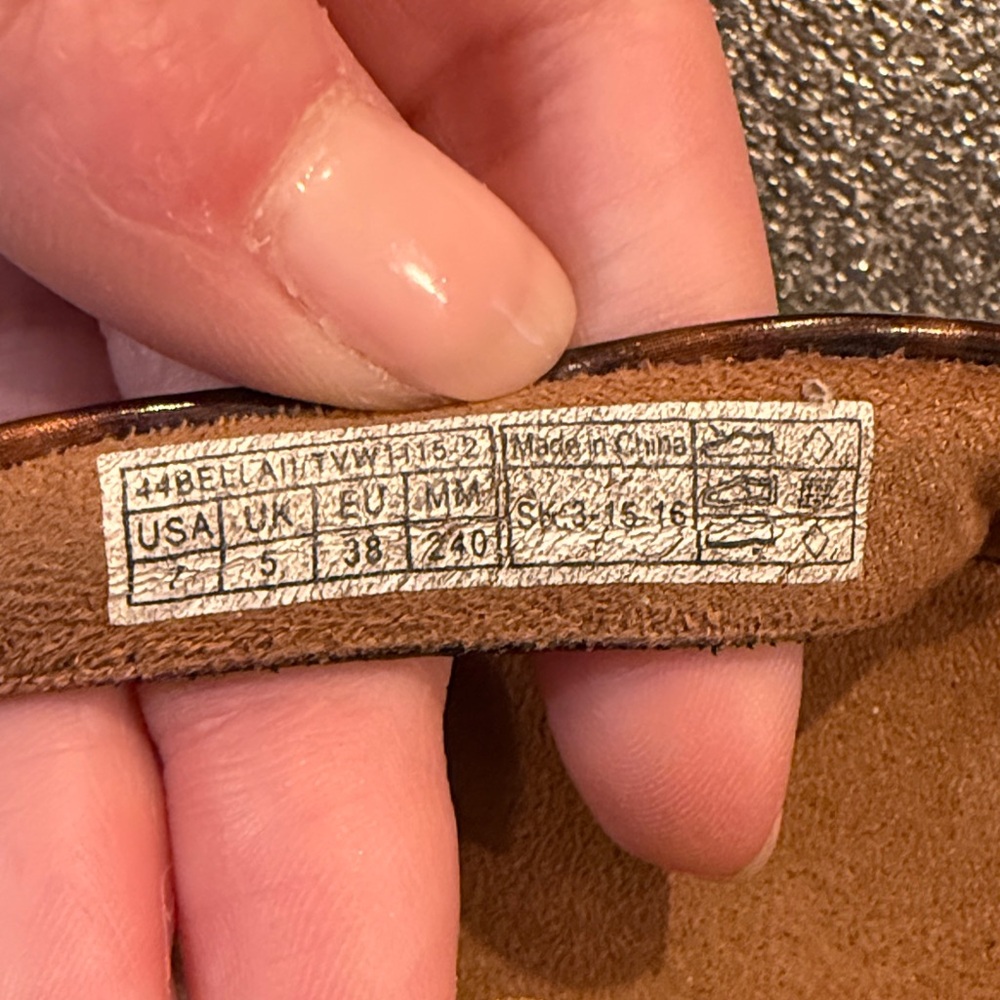 Vionic Women’s Brown Suede Footbed Tortoise-Print Bow Sandals - size 7 - Picture 2 of 6